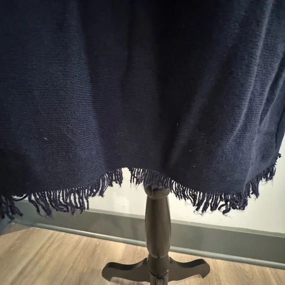 J. Jill Blue Fringe-Hem Relaxed Tunic Top - Picture 4 of 8